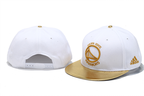 Golden State Warriors White Snapback Hat YS